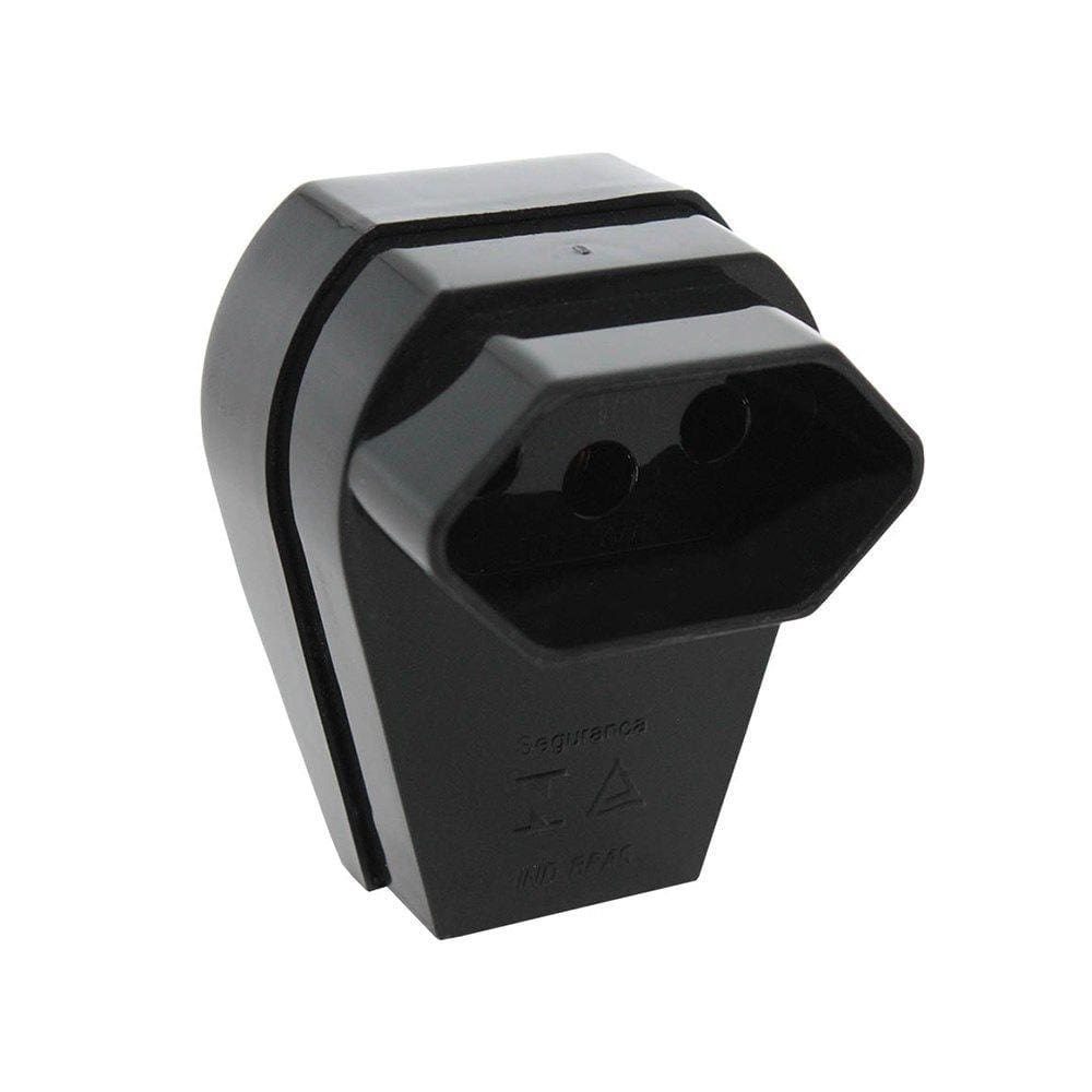Plug 2P+T 10A Fêmea Preto Pezzi