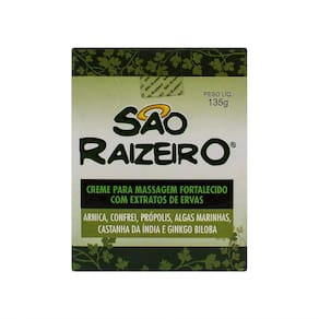 São Raizeiro Creme para Massagem com Extratos de Ervas