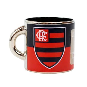 Mini Caneca Decorativa Ímã Metal 3.5Cm - Flamengo