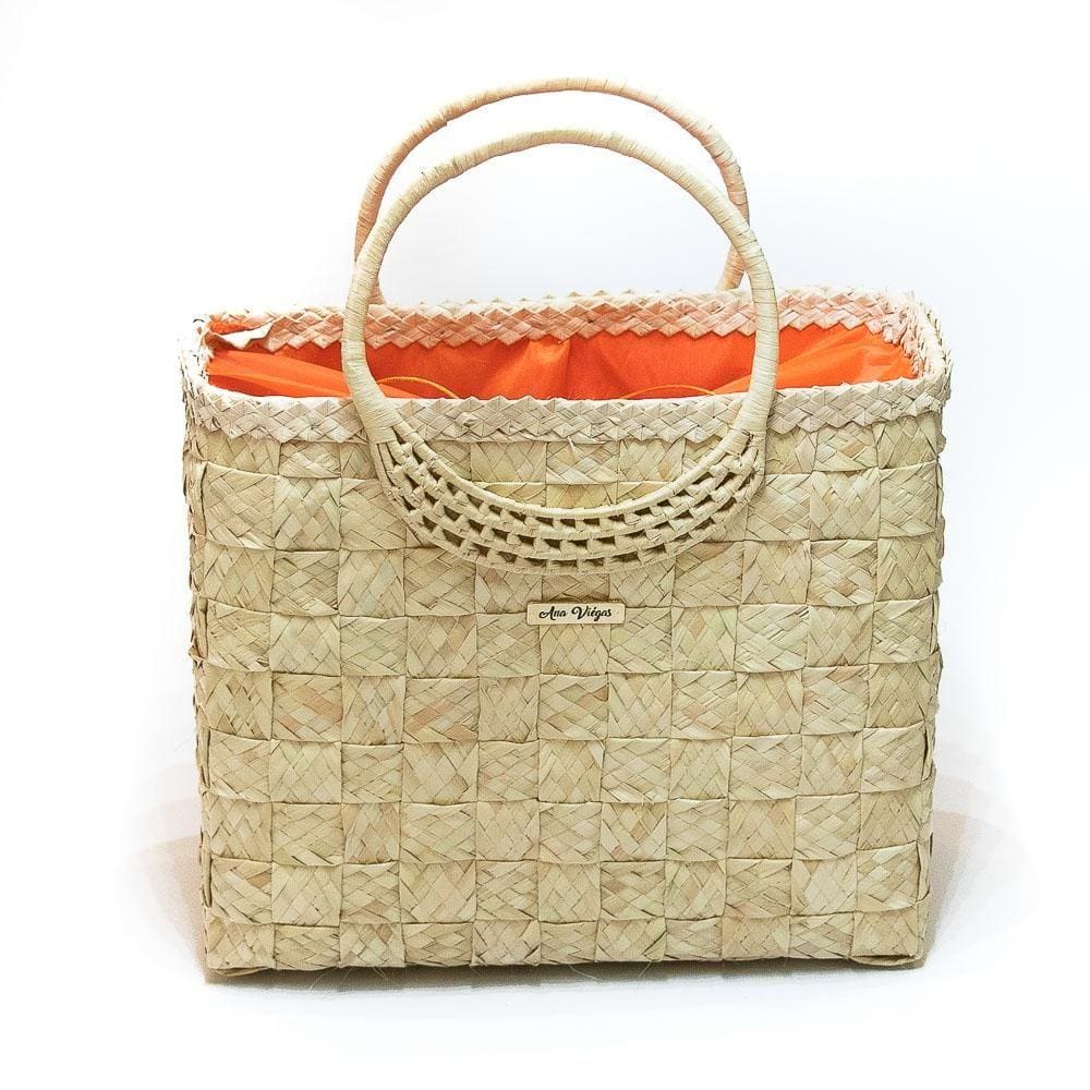 Bolsa Tote Feminina Palha Praia Trançada Conforto Dia a Dia