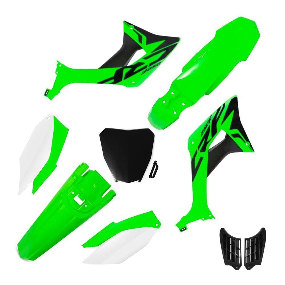 Kit Plástico Biker Evo Crf 250f Com Adesivos e Number Plate Next