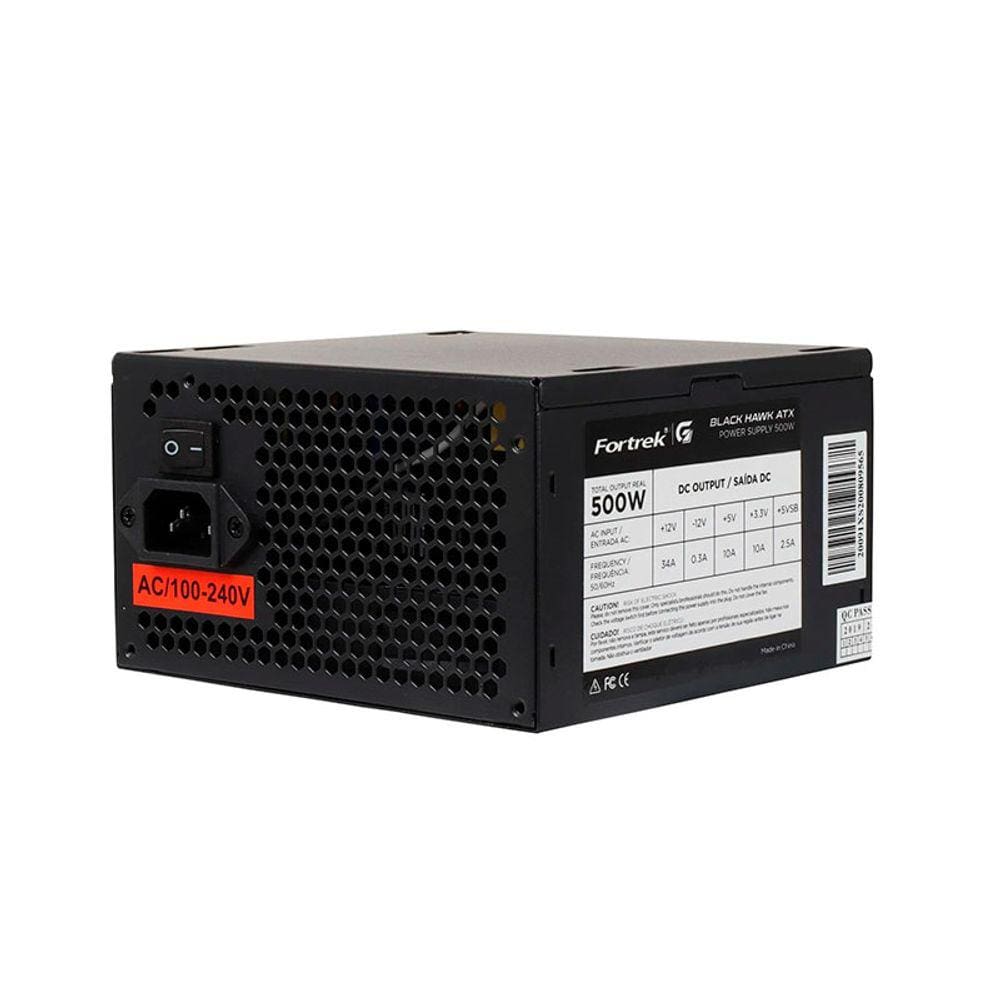 Fonte Fortrek ATX 500W Bronze Black Hawk