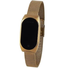 Relógio Feminino Lince Digital Dourado LED Vermelho LDG4641L