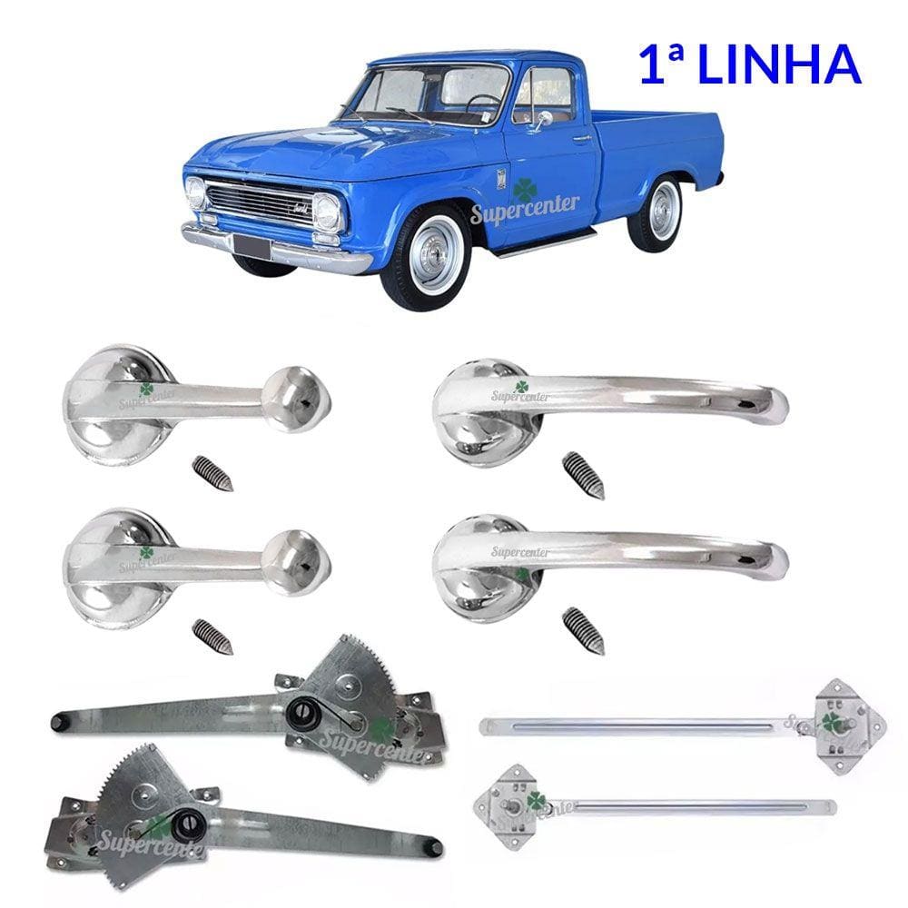 Kit Máquina Manivela Vidro Comando Porta A10 C10 D10 64 A 84