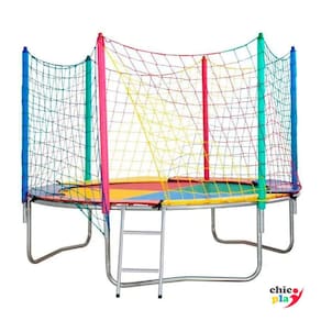 Cama Elástica 2,44m ChicoPlay Lona Colorida Nacional