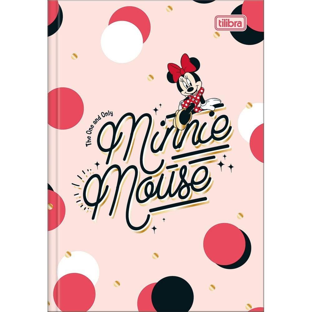 Caderno Brochura Capa Dura Minnie Mouse 80 Fls Tilibra