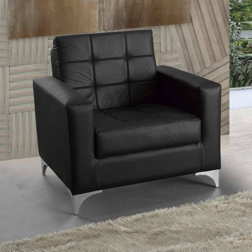 Poltrona Decorativa Thainá Corano Preto E 281 - Matrix
