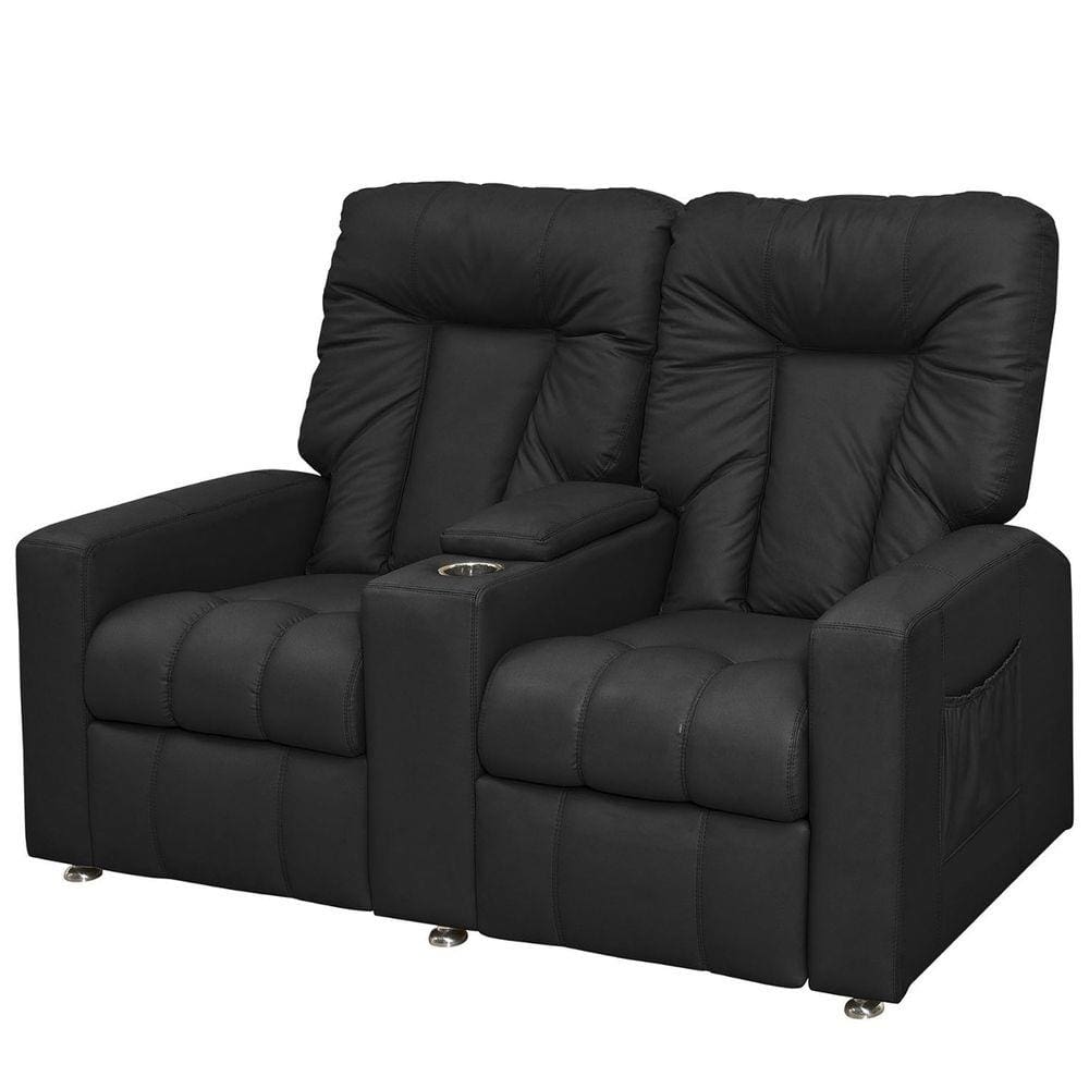 Poltrona Reclinável Jetta 2 lugares Corano Preto E 281 – Matrix
