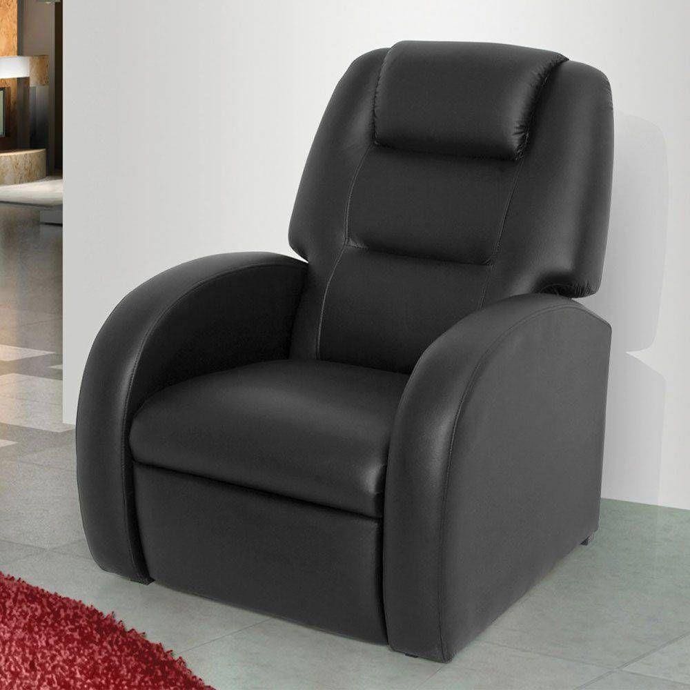 Poltrona Reclinável Civic Corano Preto E 281- Matrix