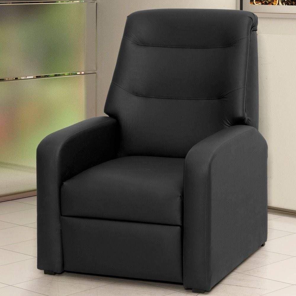 Poltrona Reclinável Classic Corano Preto E 281- Matrix