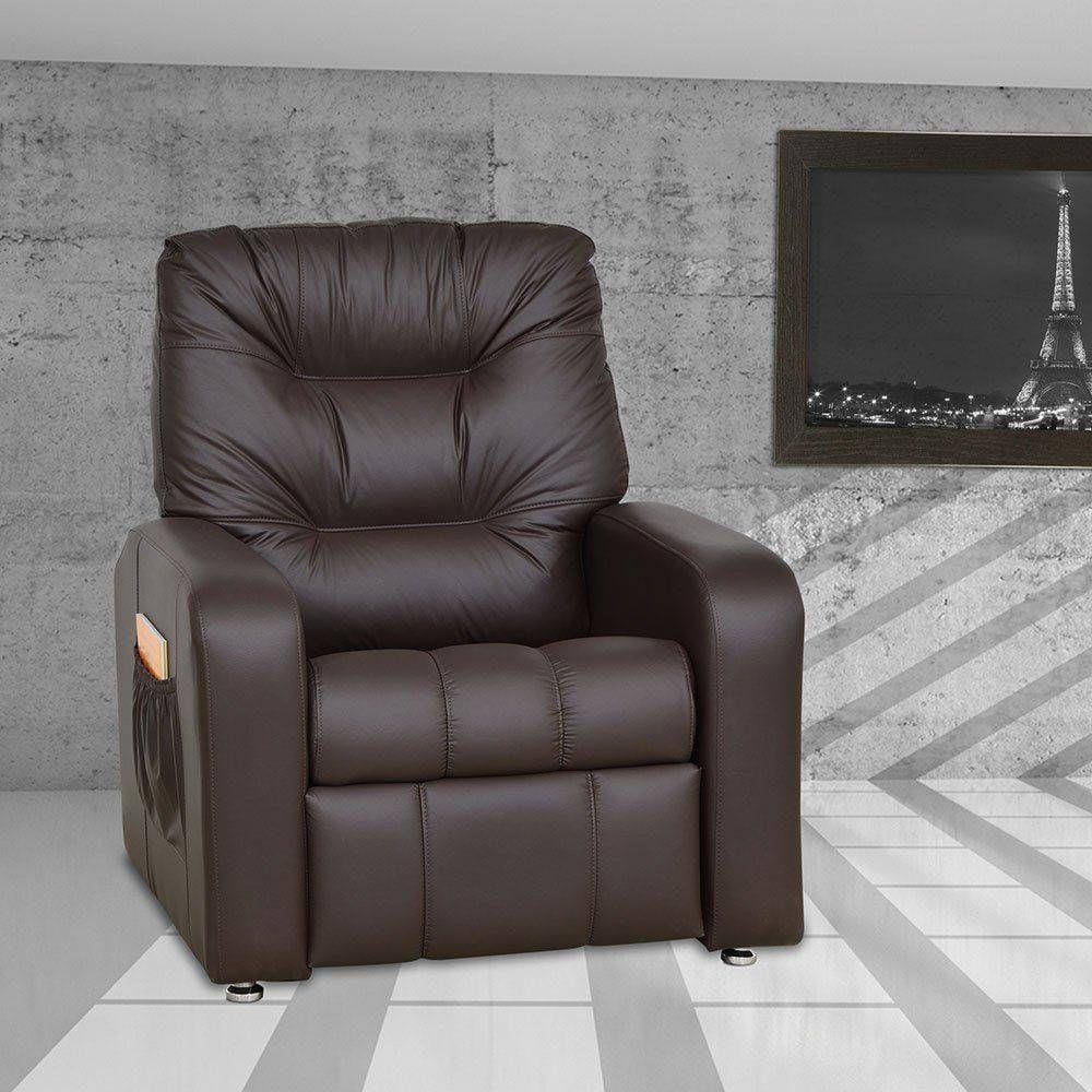 Poltrona Reclínavel Azera MX 7 Corano Marrom- Matrix E 289