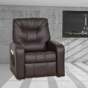 Poltrona Reclínavel Azera MX 7 Corano Marrom- Matrix E 289