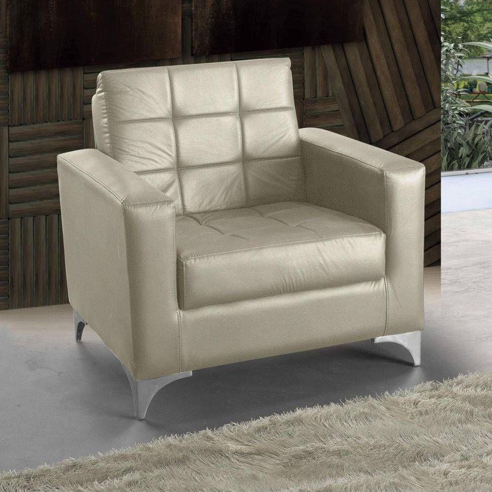 Poltrona Decorativa Thainá Corano Bege E 290 - Matrix