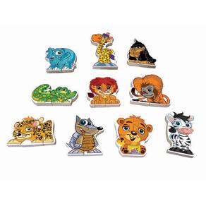 Quebra-Cabeça Infantil Vertical Animais Selvagens