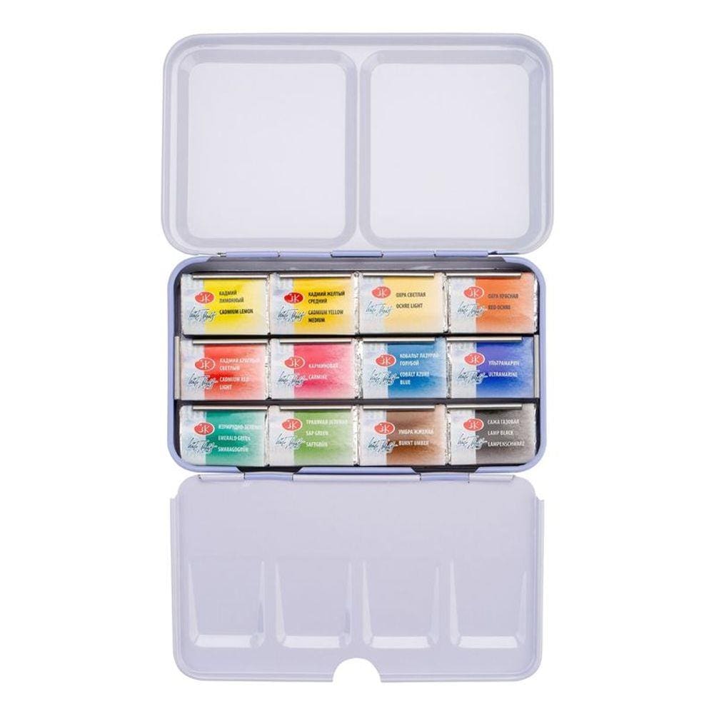 Estojo Metal 12 Aquarela W Nights Pastilha 1440