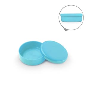 Lembrancinha Mini Latinha de Plástico Azul Claro - 10 unidades