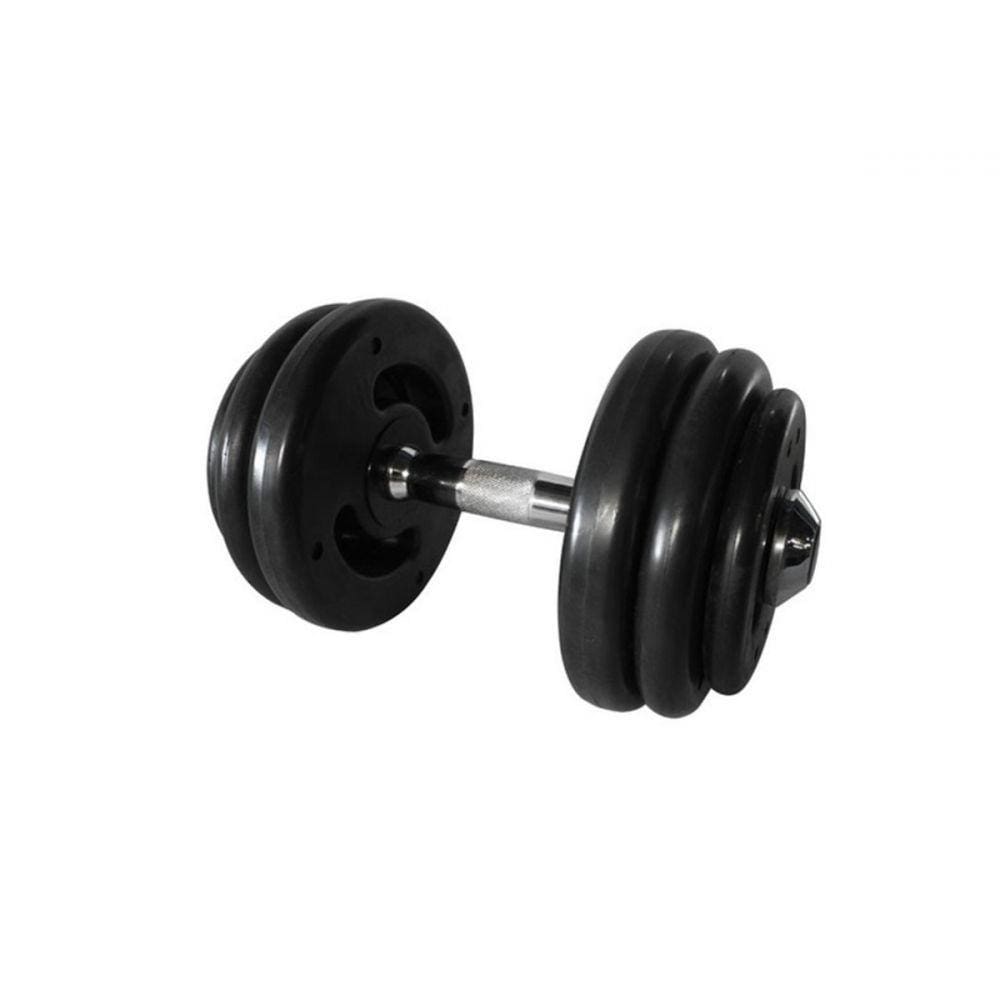 Dumbbell Injetado com Pegada Cromada Academia Fitness 26kg