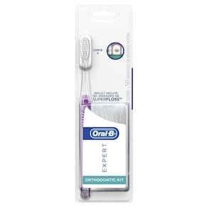 Escova Dental Oral-B Expert Ortodôntica + Superfloss Fio Dental 50 Unidades