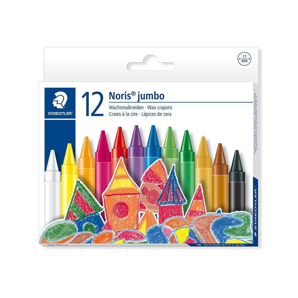 Giz De Cera Staedtler Noris Jumbo Com 12 Cores