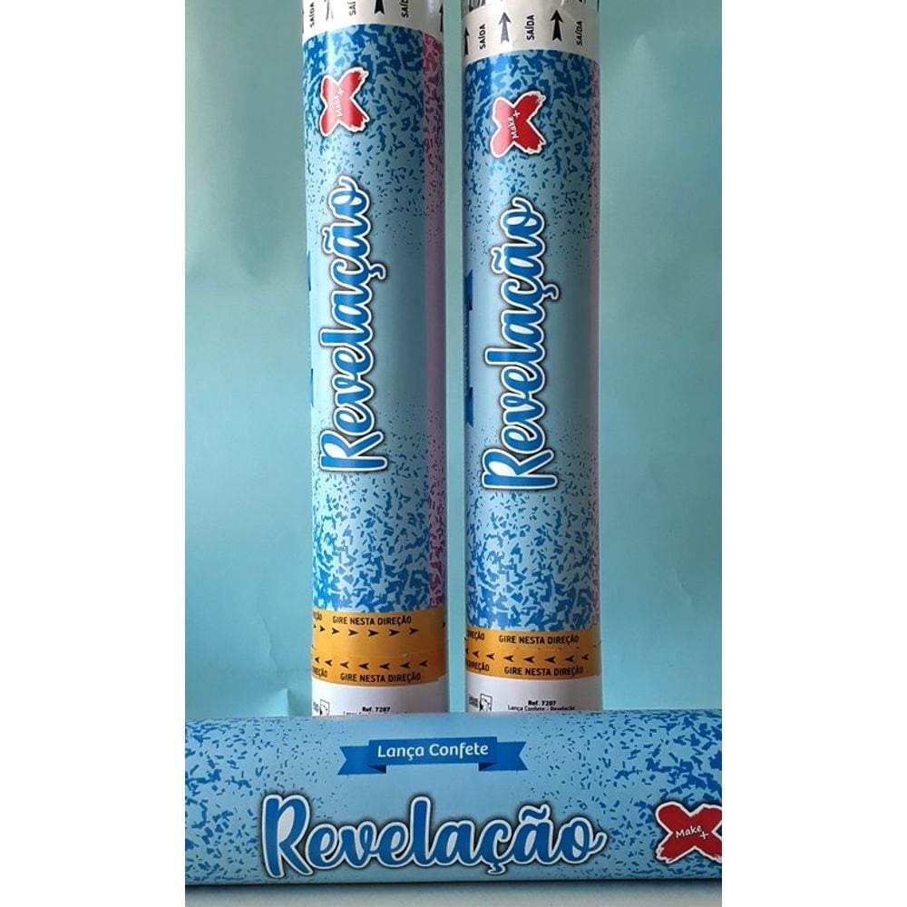 Chá revelação Menino 3 lança confete Azul