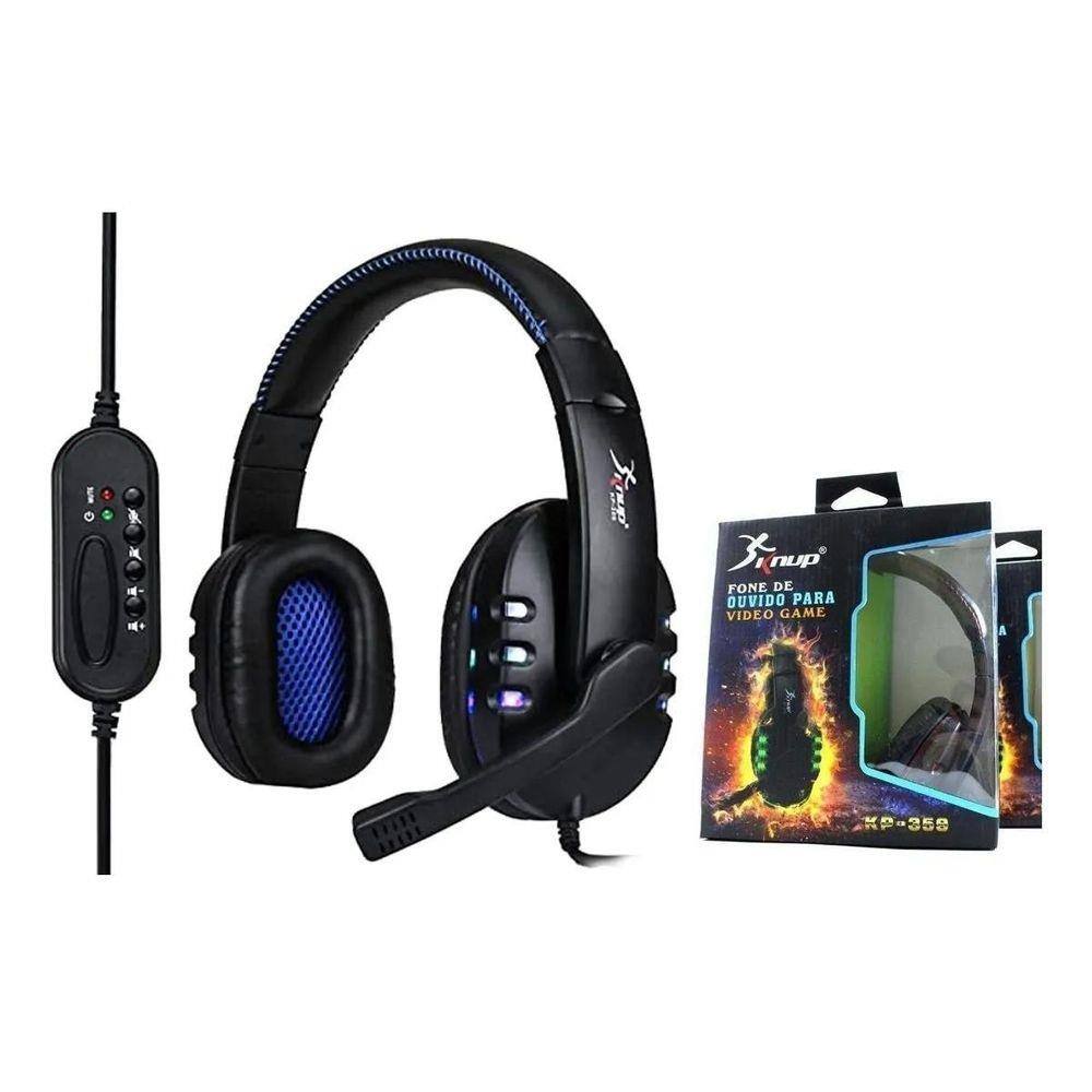 Fone Microfone Headset Para Jogos Gamer 7.1 para PC Notebook Xbox