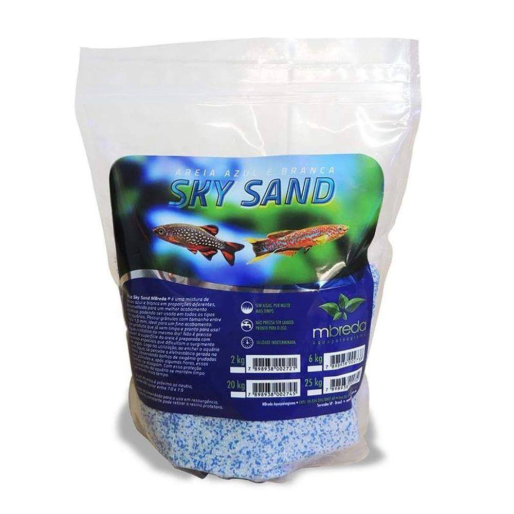 Mbreda Sky Sand - Areia Branca e Azul 2 Kg