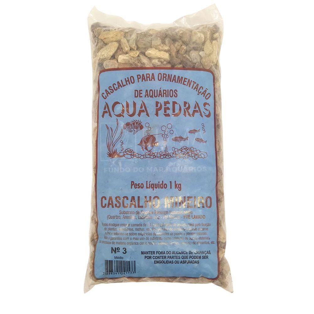 Substrato Cascalho Mineiro para Aquários e Jardins N°3 - 1kg