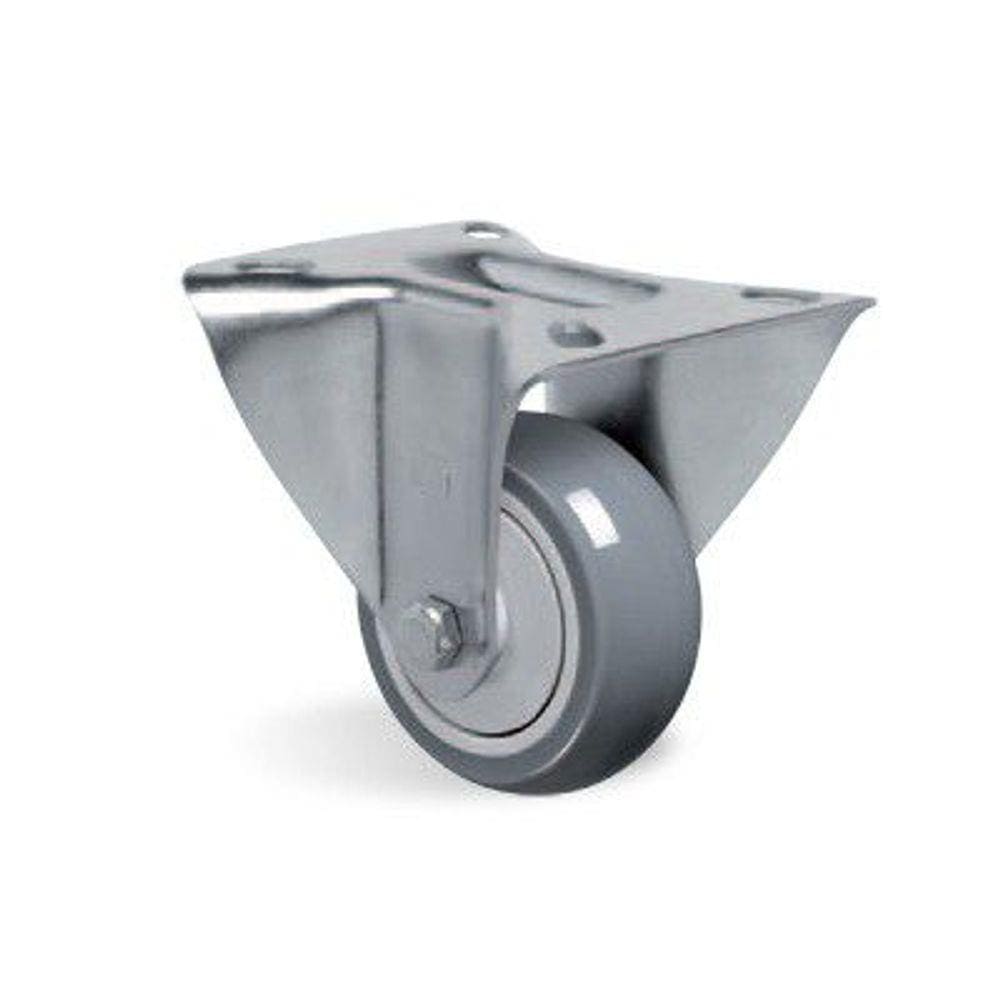 Rodizio Fixo 4" X 1.1/4" PVC Furo Passante FL412BP - SCHIOPPA