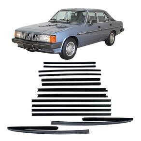 Kit Canaleta Pestana Borracha Vidro Opala 1985 À 90 4 Portas