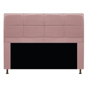 Cabeceira Munique 195cm King Size Suede Rosê Adj Decor