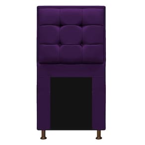 Cabeceira Copenhague 90cm Solteiro Suede Roxo Adj Decor