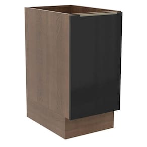 Balcão Madesa Lux 40 cm 1 Porta Rustic Preto