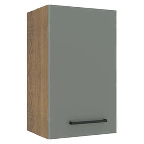 Armário Aéreo Madesa Agata 40 Cm 1 Porta Rustic/cinza