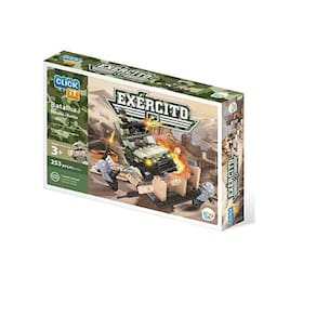 Brinquedo Exercito De Batalha C/253 Peças De Montar-Click It