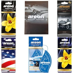 Kit 5 Perfumes Pra Carro Cheirinho Areon e Bloco c/ 25 Fls