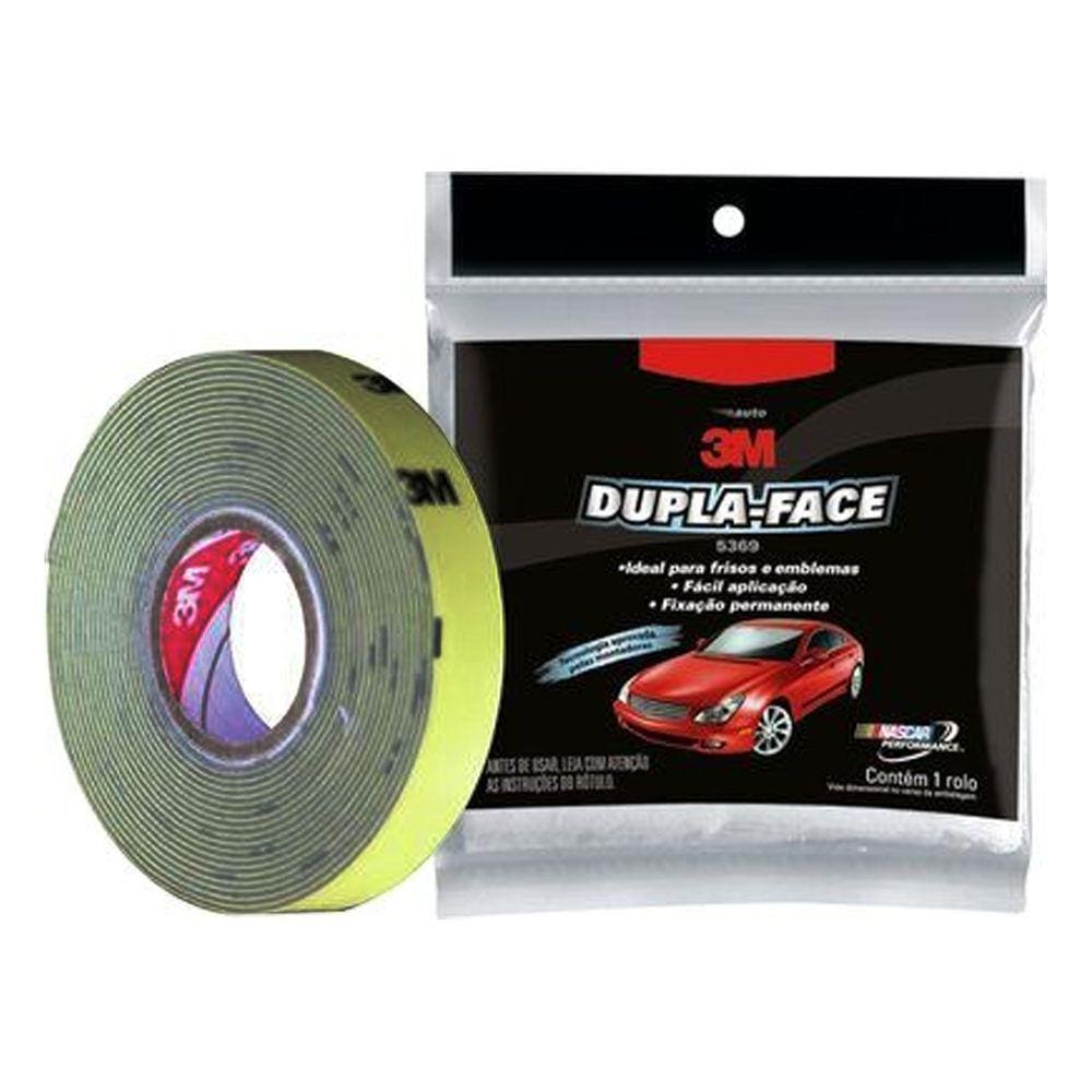 Fita Dupla Face 3m 12mm X 3m Cinza Auto
