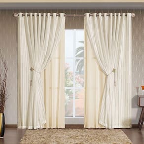 Cortina Ayla Palha 2,60m x 2,30m altura - Varão até 2m