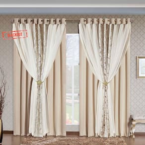 Cortina Havana Blackout Palha 5,40m x 2,70m altura - Varão de até 4m
