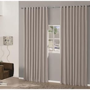 Cortina Blackout Em Tecido 3,00X2,80 Corta Luz Avelã