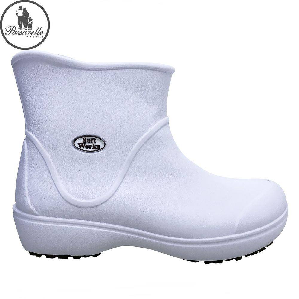 Bota Branco Antiderrapante Softworks- Loja Epis Online
