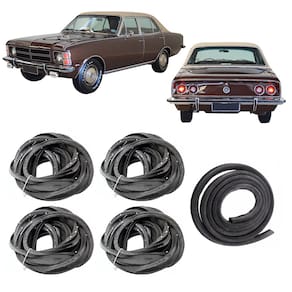 Kit Borracha Porta E Porta Mala Opala 4 Portas 1978 1979