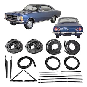 Kit Restauração Borracha Porta Vidro Opala 2 Portas 1978 79