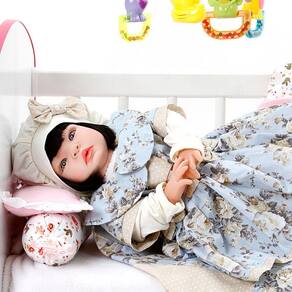 Boneca Bebe Reborn Ursa Charme Branco Cegonha Reborn Dolls - USA Magazine