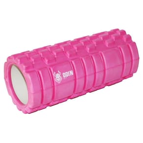 Rolo Massagem Foam Roller Liberação Miofascial Rosa Odin Fit