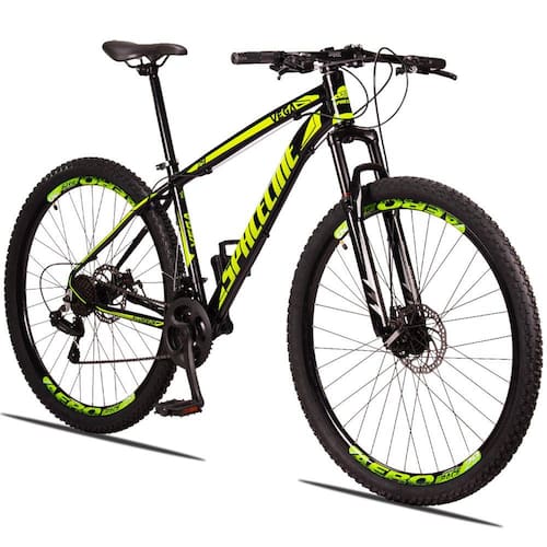 Menor preço em Bicicleta 29 c/21v Cambio Traseiro Shimano SPACELINE VEGA Freio a Disco e Suspensão - Tamanho 17