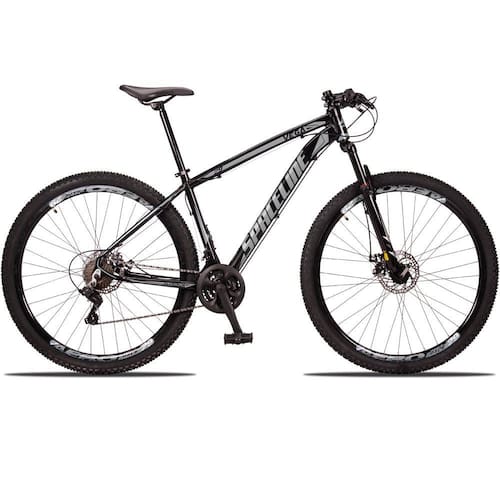 Bicicleta 29 c/21v Cambio Traseiro Shimano SPACELINE VEGA Freio a Disco e Suspensão - Tamanho 17