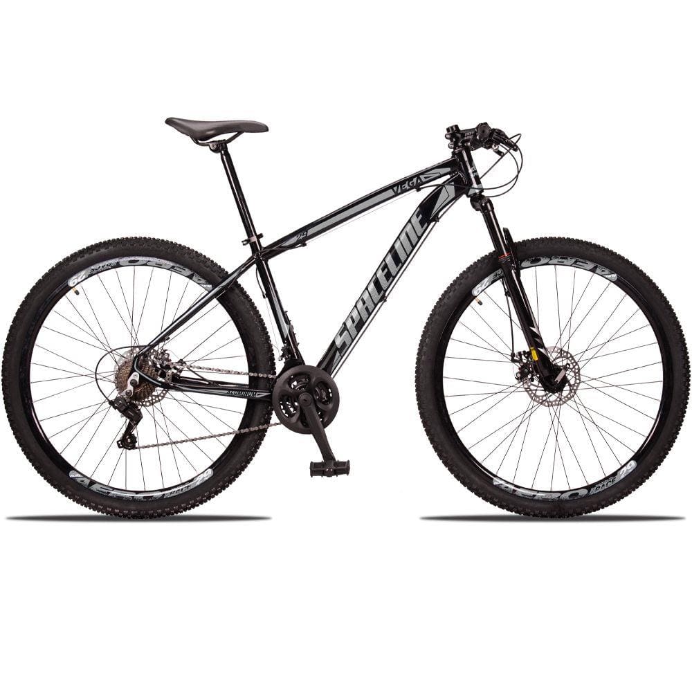 Bicicleta 29 c/21v Cambio Traseiro Shimano SPACELINE VEGA Freio a Disco e Suspensão - Tamanho 19