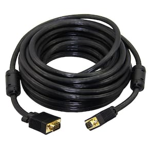 Cabo Para Monitor Vga Hd15M Preto 30 Metros Com Filtro