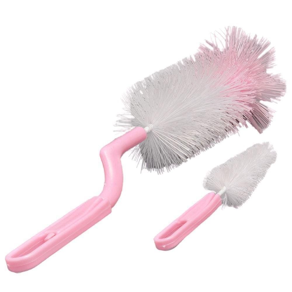 Escova Para Mamadeira E Bico - Rosa - Pais E Filhos