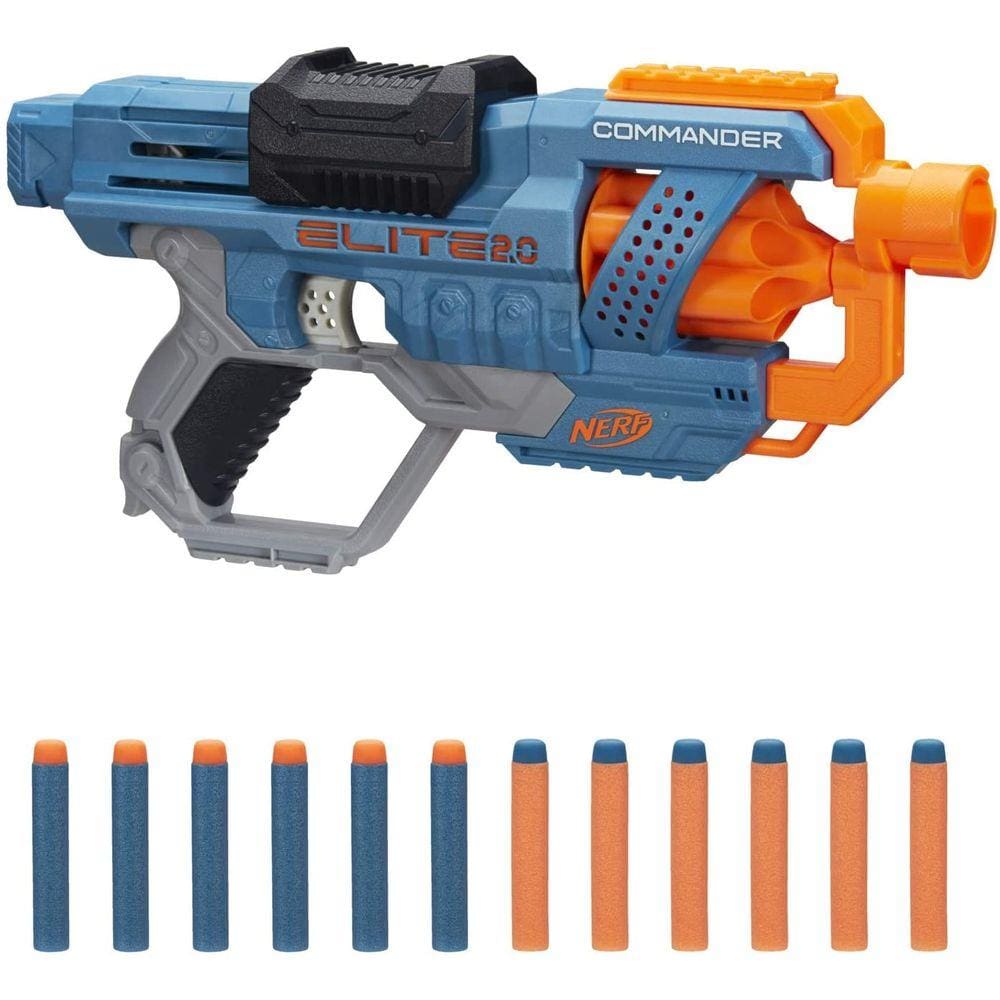 Lançador Nerf Elite 2.0 Tetrad Qs-4, Lança 4 Dardos ao Mesmo Tempo - F